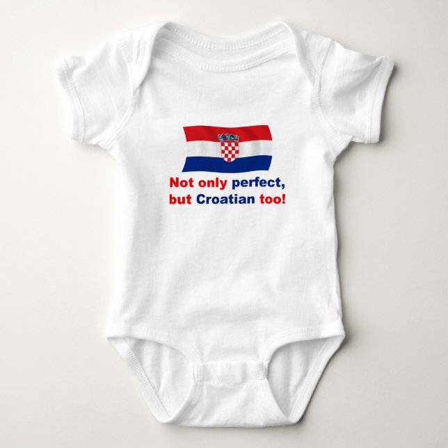 Body Para Bebé Croata perfecto (Anverso)