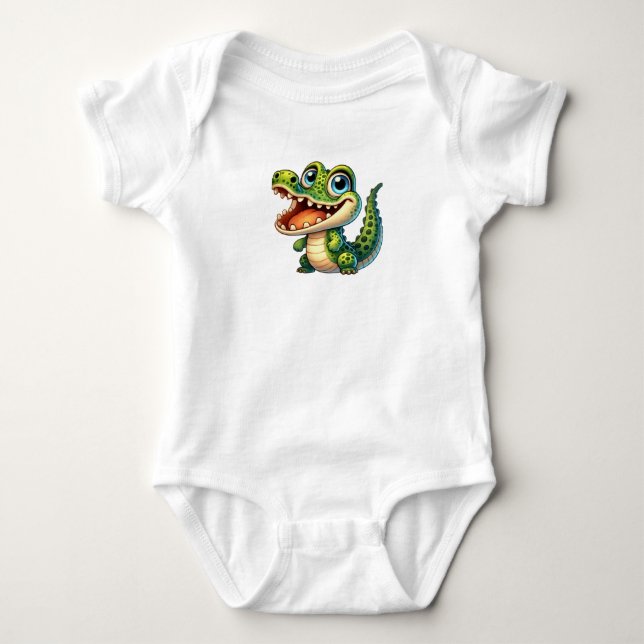 Body Para Bebé Croc encantador (Anverso)