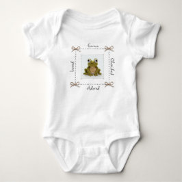Body Para Bebé Crochet de rana Baby Bodysuit Personalizado