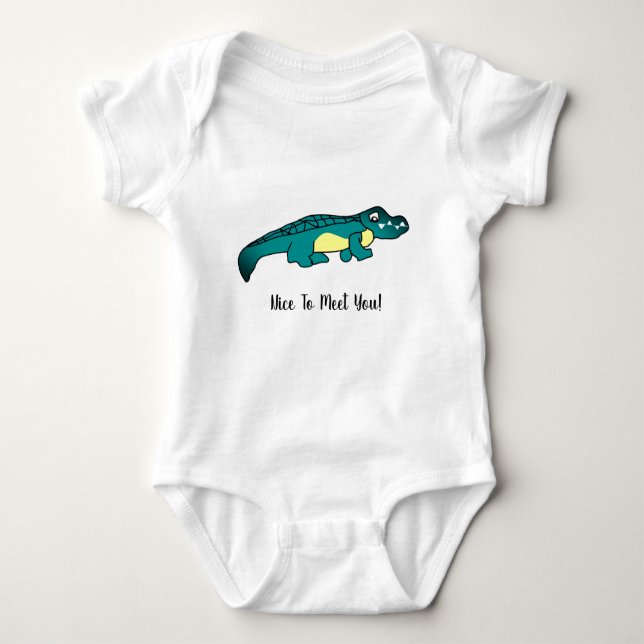 Body Para Bebé Crocodile Baby Bodysuit (Anverso)