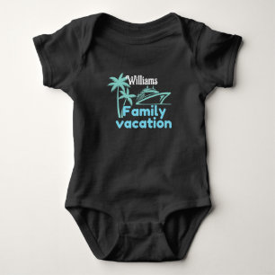 Body Para Bebé Cruceros de vacaciones editables