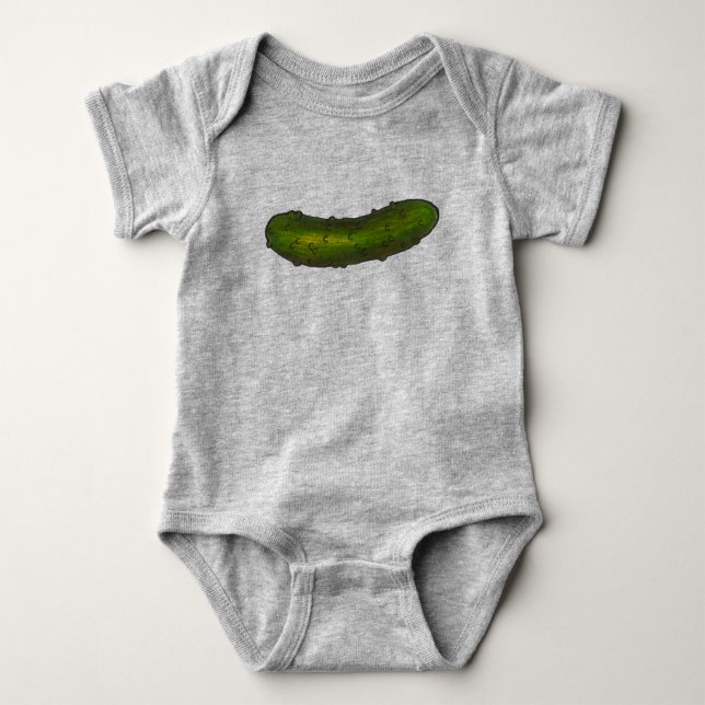 Body Para Bebé Crunchy Green Kosher Dill Pickle Pickles Foodie (Anverso)