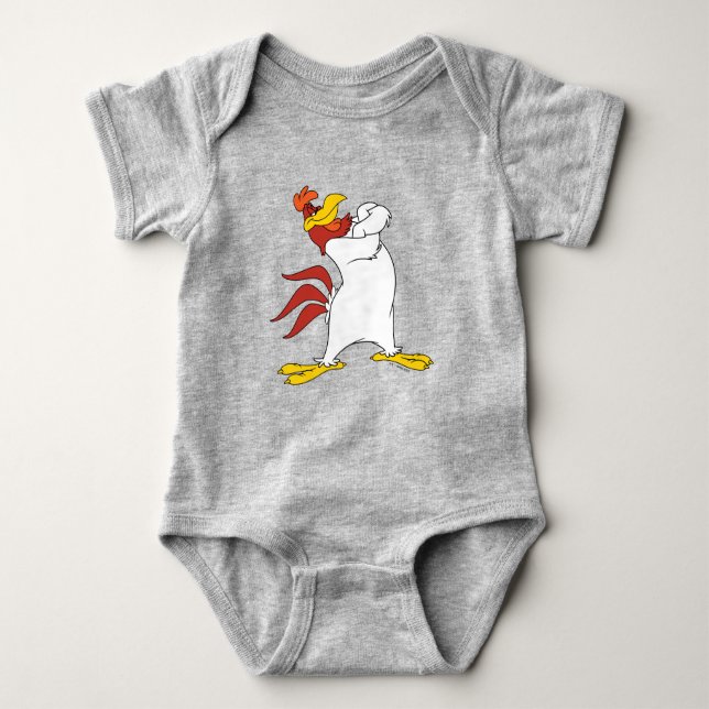 Body Para Bebé Cruzan los brazos de Lehorn Foghorn (Anverso)