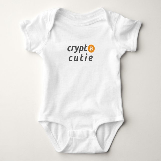 Body Para Bebé Crypto Cutie Baby Bodysuit (Anverso)