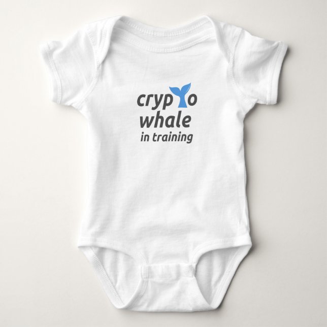 Body Para Bebé Crypto Whale in Training Baby Bodysuit (Anverso)