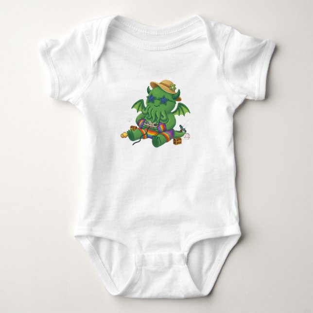 Body Para Bebé Cthulhu Bebé Jugador (Anverso)