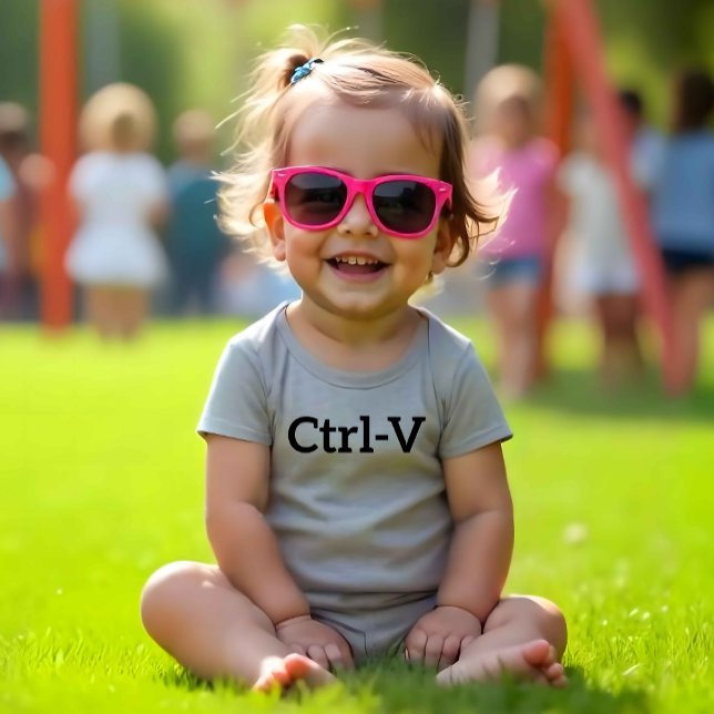 Body Para Bebé Ctrl-V Gemelos (Ctrl-V Twins Bodysuit - Dress up your twin babies in style!)