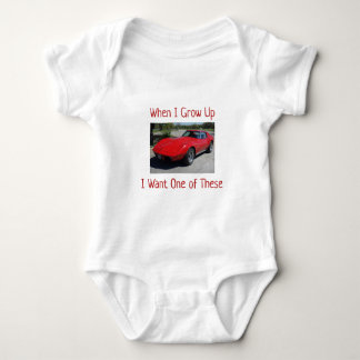 Body Para Bebé Cuando crecí, Corvette de 1975