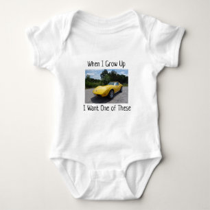 Body Para Bebé Cuando crecí en 1973, Corvette de Baby Bodysuit