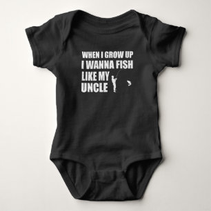 BODY PARA BEBÉ CUANDO ME CREZCO QUIERA PESCAR COMO MI TÍO