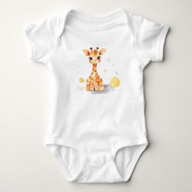 Body Para Bebé Cuate Baby Giraffe Baby Bodysuit (Anverso)