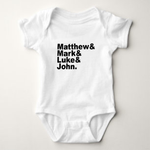Body Para Bebé Cuatro Evangelios - Biblia Mateo & Mark & Luke & J
