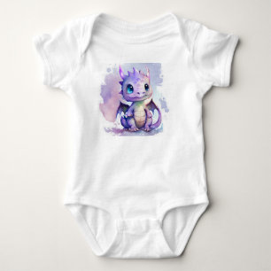 Body Para Bebé Cubierta morada del bebé Dragon