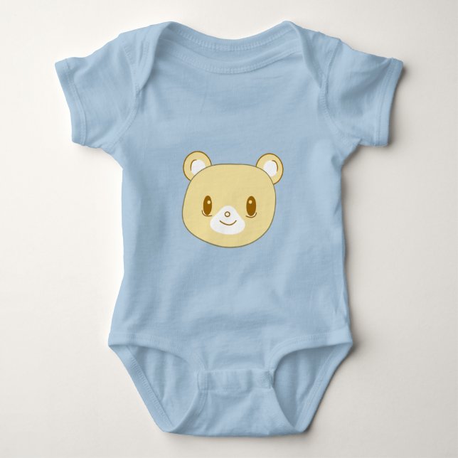 Body Para Bebé Cubo de oso para bebé kawaii (Anverso)