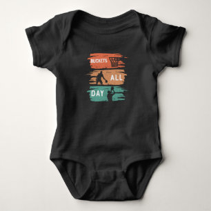 Body Para Bebé Cubos Todo el Día Diseño de baloncesto