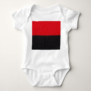 Body Para Bebé Cuchillo rojo negro: cierre a rayas.