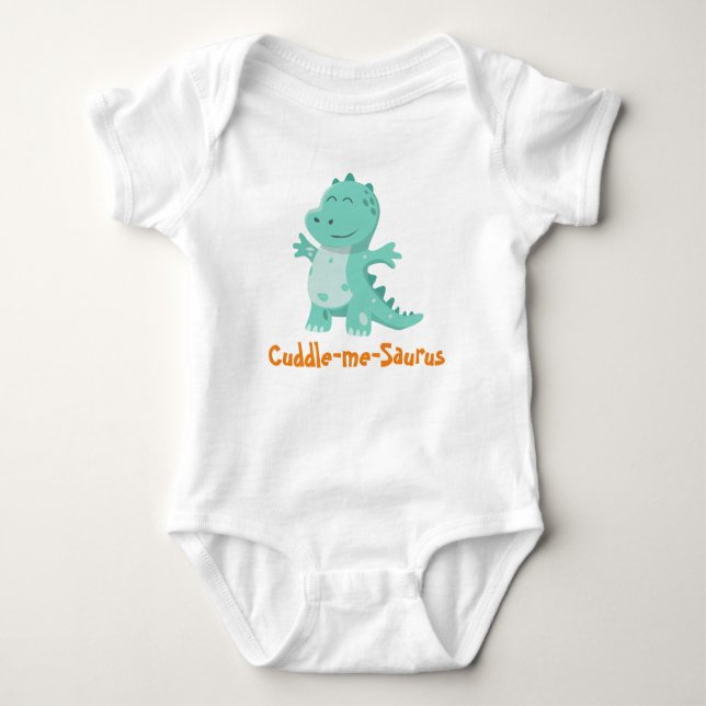 Body Para Bebé Cuddle-Me-Saurus: Hugable luz del Dino (Anverso)