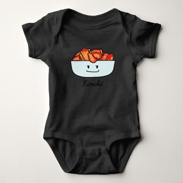 Body Para Bebé Cuenco feliz de Kimchi Kimchee - diseños felices (Anverso)