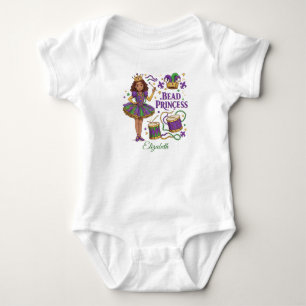 Body Para Bebé Cuentas Personalizadas Princesa - Mardi Gras