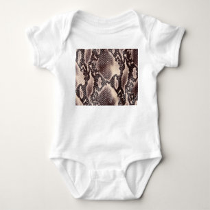 Body Para Bebé Cuero de serpiente: textura marrón sin costura