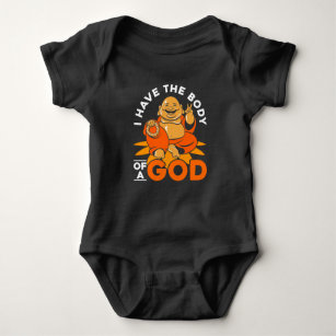 Body Para Bebé Cuerpo Graso De Un Gimnasio Gracioso De Dios Buda