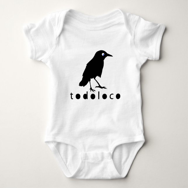 Body Para Bebé Cuervo de Todoloco (Anverso)