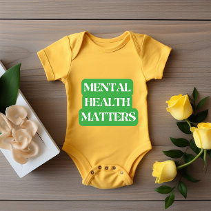 Body Para Bebé Cuestiones de salud mental - Concienciación genera