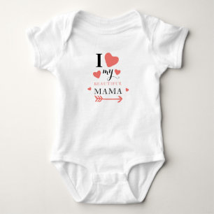 Body Para Bebé Cuidada, amo a mi bella mamá, traje de bebé