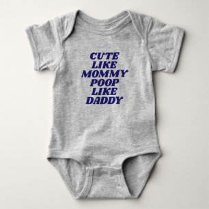 Body Para Bebé Cuidada Como Mamá, Poop Como Papi