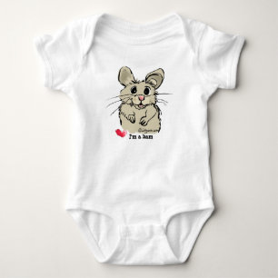 Body Para Bebé Cuidada Personalizado Hamster Baby Creeper