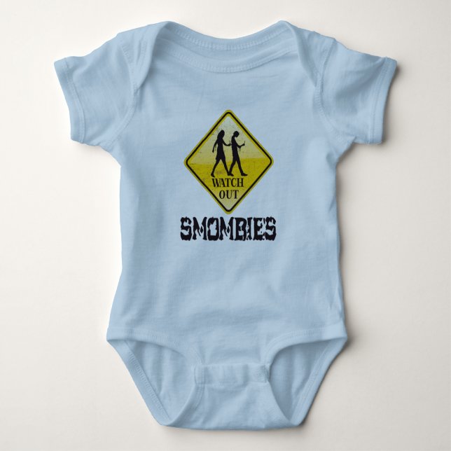 Body Para Bebé Cuidado con Smombies (Anverso)