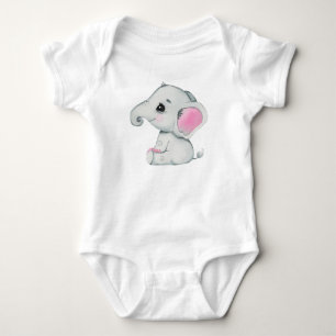 Body Para Bebé Cuidado elefante traje de bebé de niña bodysuit rú