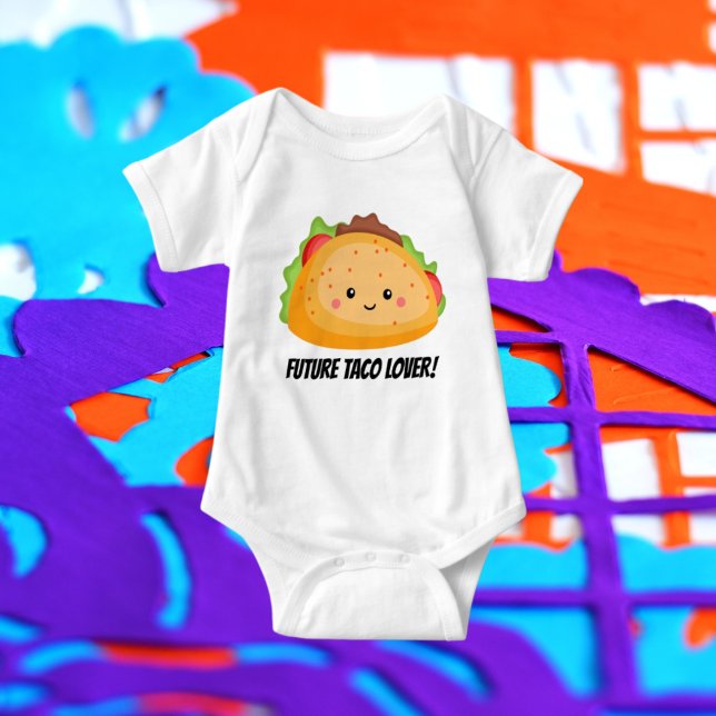 Body Para Bebé Cuidado futuro amante del taco bebé unisex bodysui (Subido por el creador)