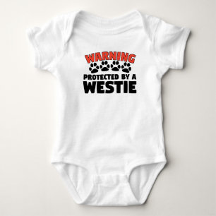 Body Para Bebé Cuidado protegido por un Westie