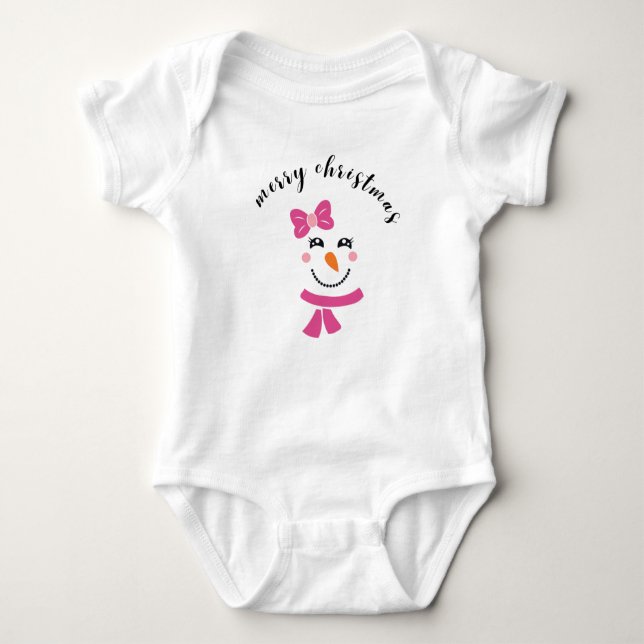 Body Para Bebé Cuidados Navidades Baby Girl Bodysuit (Anverso)