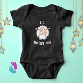 Body Para Bebé Cuidadosa oveja "Eid Mubarak" Funny Baby Bodysuit