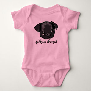 Body Para Bebé Culpable con cargos (diseño para chicas)