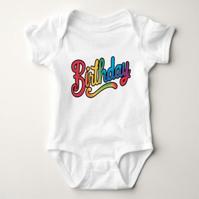 Body Para Bebé Cumpleaños (Anverso)