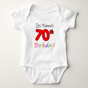 Body Para Bebé Cumpleaños 70 de Nonno