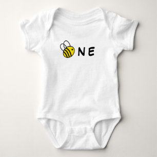 Body Para Bebé Cumpleaños de Bumble Bee 1er 