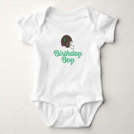 Body Para Bebé Cumpleaños de fútbol personalizado