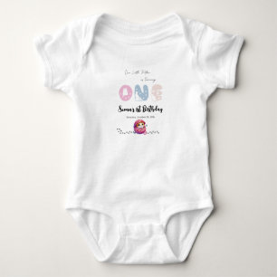 Body Para Bebé Cumpleaños de Gatito Pequeño y Lindo 1er
