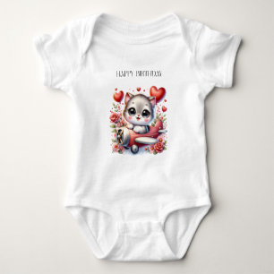 Body Para Bebé Cumpleaños de Kitten Pilot