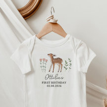 Cumpleaños de las flores de Woodland Fawn