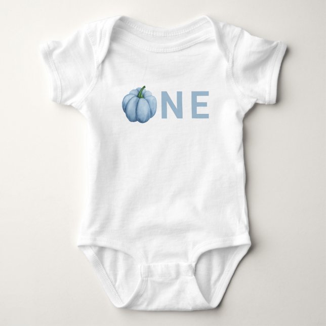 Body Para Bebé Cumpleaños de Little Pumpkin primero (Anverso)