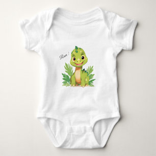 Body Para Bebé Cumpleaños de niños dinosaurio lindo selva salvaje