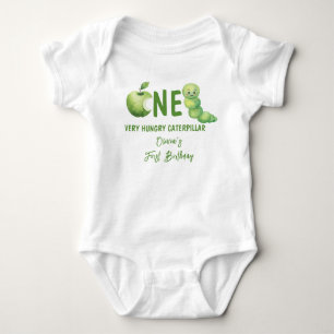 Body Para Bebé Cumpleaños de una oruga muy hambrienta