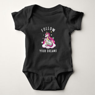 Body Para Bebé Cumpleaños de Unicornio para Seguir tus Sueños Cam