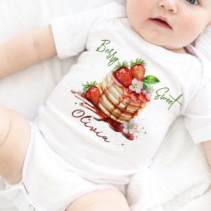 Body Para Bebé Cumpleaños personalizado de frutas para el primer