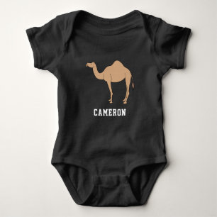 Body Para Bebé Cumpleaños personalizado de niño único camello Nom